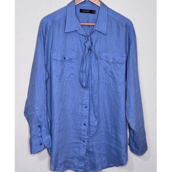 Lauren Ralph Lauren necktie button-down shirt Size: X-Large - Picture 3 of 5